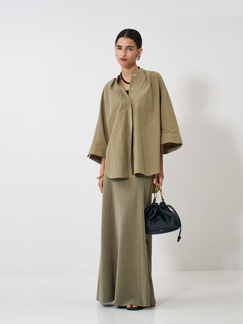 【 予約:2月上旬 】ROUND FORM SHIRT /Y261-11005